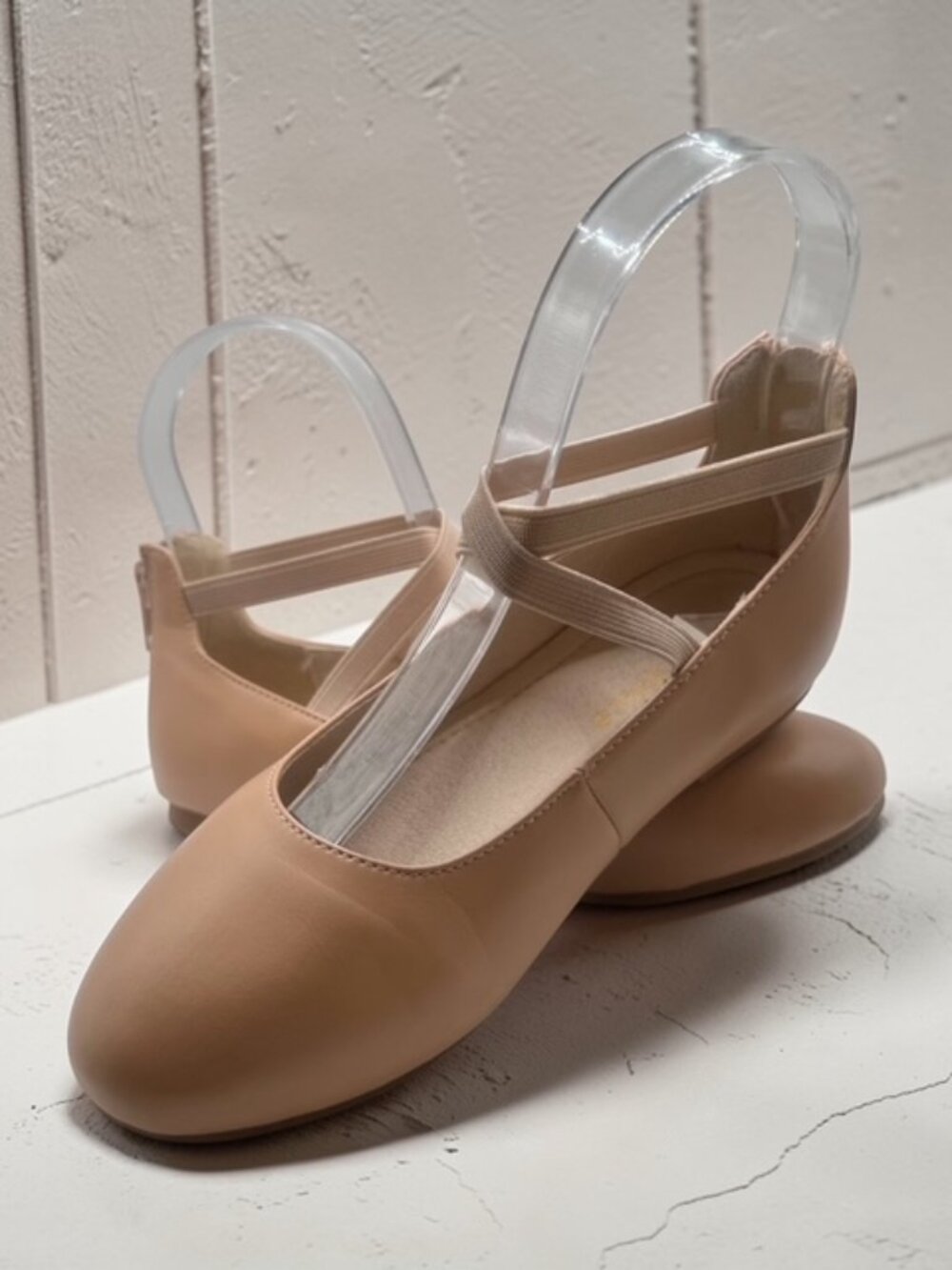 Kiderence Size 2 Pink Ankle Flats